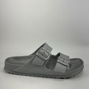 Birkenstock Arizona EVA Womens Size 40 US Size 9-9.5 Narrow Slides Gray Rubber